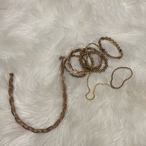 Elegant Gold-Toned Jewelry Set